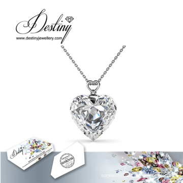 Destiny Jewellery Crystal From Swarovski Cheery Heart Pendant & Necklace